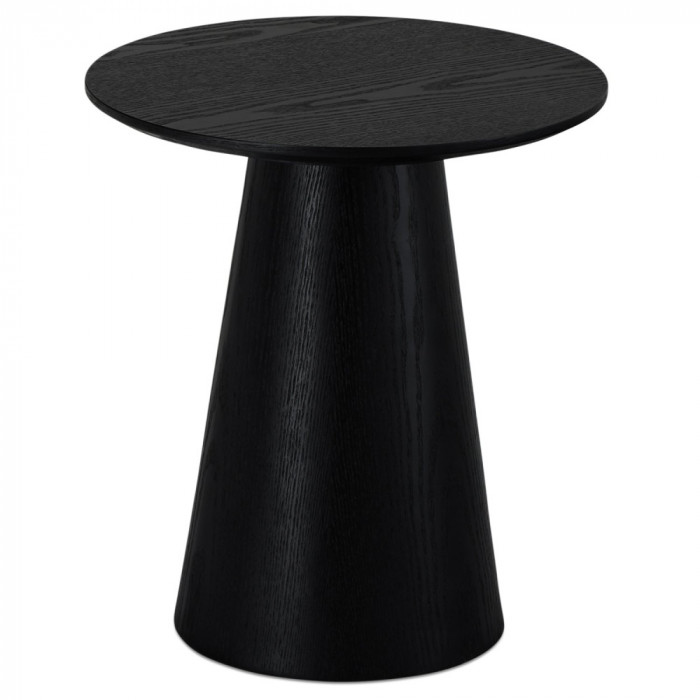 Round Coffee Table Tango &oslash;45x50 Black Oak