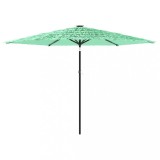 Cumpara ieftin Umbrela soare de gradina cu stalp din otel verde 288x288x225 cm