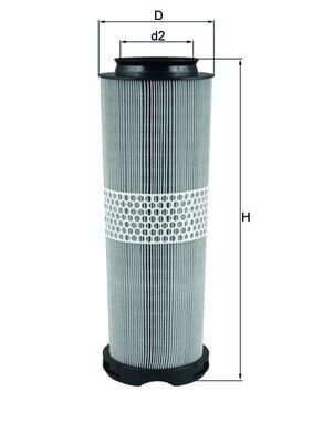 MAHLE LX 1020 Filtru aer foto