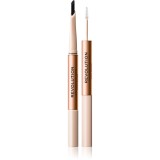 Makeup Revolution Fluffy Brow Filter Duo creion dermatograf cu două capete pentru spr&acirc;ncene pentru fixare și formă culoare Dark Brown 0.12 g