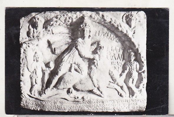 bnk cp Muzeul regional de arheologie Constanta - Legenda regelui Mithras doborand taurul - necirculata