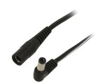 Cablu DC 5,5/2,1 mm 2x0,5mm2 Mufă și Soclu &icirc;n Unghi, WEST POL