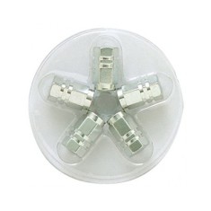 Capace valva roata hexagonal din aluminiu &ndash; Argintiu