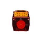 Lampa spate universala, partea Stanga, Dreapta 101x121x56mm, 12/24V, fara mers inapoi, fara ceata, cu lampa numar, cu LEDURI,
