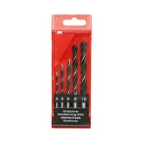 Set 5 burghie lemn 4-10mm elicoidale HCS cu tija cilindrica Breckner Germany