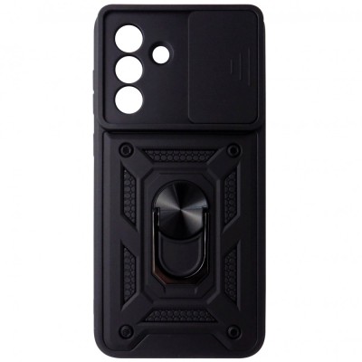 Husa tip capac spate TPU negru, inel si protectie camera, pentru Samsung Galaxy A36 5G foto