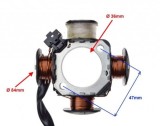 Magnetou Stator Scuter Suzuki Address Sepia Malaguti Crosser TGB 50cc Distanta Bobine 84mm Prinderi 50mm