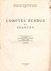 AS - COMPTES RENDUUS DES SEANCES, EXTRAIT DES TOMES XXXVII -XXXIX (1949 - 1952)