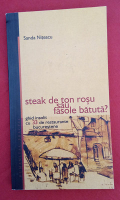 Sanda NIȚESCU. Steak de ton rosu sau fasole bătută? foto