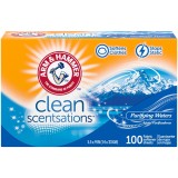 Servetele Parfumate Pentru Uscator, Arm&amp;amp;Hammer, Clean Scentsations, Purifying Waters, pentru Rufe, Inmoaie Tesaturile si Reduc Electrizarea, 100 b