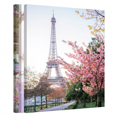 Tablou Canvas, Tablofy, Bundle &amp;middot; Spring in Paris, Printat Digital, 270 &amp;times; 120 cm foto