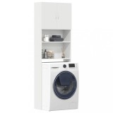 VidaXL Dulap pentru mașină de spălat alb 64x24x190 cm lemn prelucrat