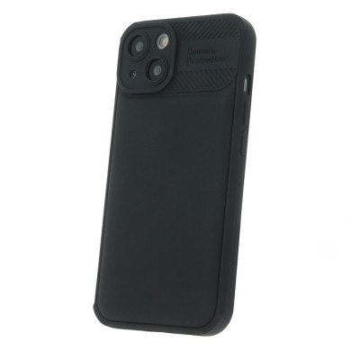Husa Silicon cu protectie camera iPhone 15 negru foto