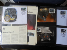 Serie timbre fauna WWF animale lilieci nestampilat postale foto