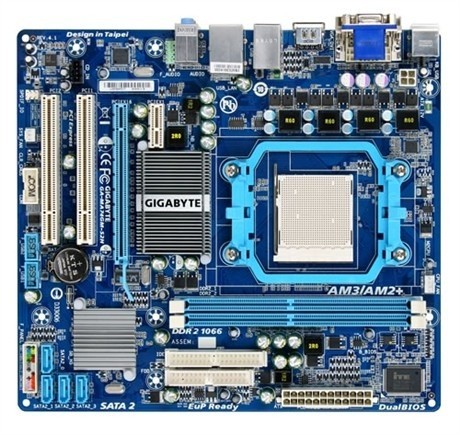 Placa de baza GIGABYTE GA-MA74GM-S2H, skt. AM3, 2xDDR2, PCI-Express, video