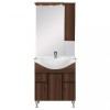 Mobilier complet de baie Bianca Plus 75, culoare Aida nuc, deschidere pe dreapta
