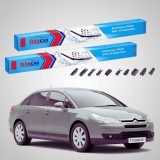 Cumpara ieftin Ștergătoare Citro&euml;n C4 Gen 1 (B5) Sedan 07.2006-11.2012 | Set Față Flat Premium &ndash; TeamCar&reg;