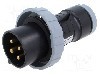 Conector alimentare AC, IEC 60309, IP69K, 32A, {{Tensiune nominala}}, 4 pini, AMPHENOL - 2CMA166736R1000