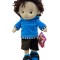 Papusa baiat cu hanorac albastru canta ursuletu