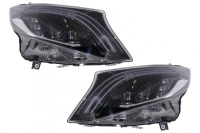 Faruri Full LED Mercedes V-Class W447 (2016-2020) Negru Performance AutoTuning foto