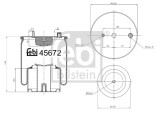 FEBI BILSTEIN 45672 Burduf, suspensie pneumatica