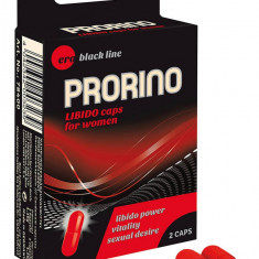 Prorino Black Line - Capsule pentru Creștere Libidou Femei, 2 caps.