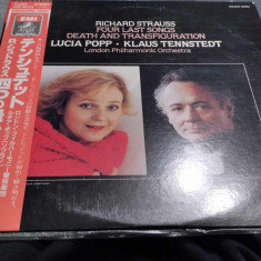 Vinil "Japan Press" KLAUS TENNSTEDT STRAUSS ; Lucia Popp – Symphony no.4 (NM)
