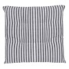 Perna pentru Scaun, Dungi Gri-Albe, 38x38cm, Fără Fermoar, Cu șireturi, Oem