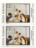 Romania (526) - Ziua marcii postale romanesti,1981, neobliterata, bloc de 2, Posta, Nestampilat