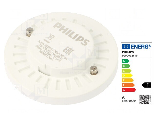 Lampă LED alb cald GX53 5,5W 500lm 2700K