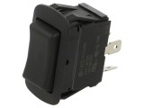 Comutator rocker DPDT 3 poziții (ON)-OFF-(ON) 10A 250VAC negru Switch Components