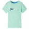 Tricou pentru copii cu m&acirc;neci scurte verde deschis 104 12090