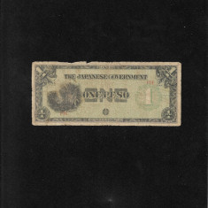 Filipine Philippines ocupatia japoneza 1 peso 1942 seriaPH