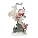 Cumpara ieftin Figurina Mos Craciun si Ren polirasina 19x10x33 cm