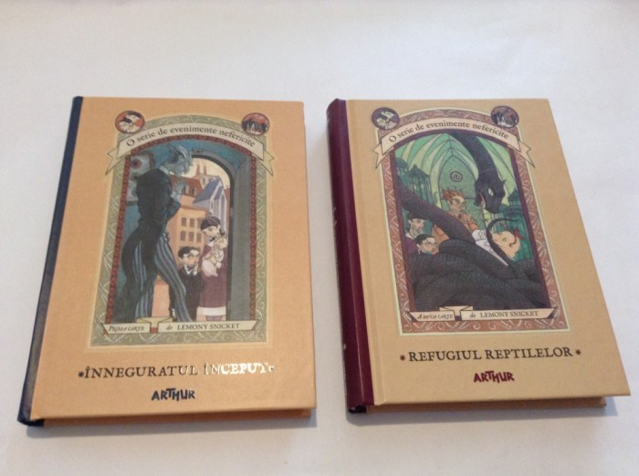 Refugiul reptilelor /INNEGURATUL INCEPUT- Lemony Snicket--2 VOL--RF10/2