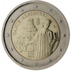 Italia 2 Euro 2015 (Dante Alighieri) KM-381 UNC !!! foto