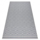 Covor sisal Flat 48357/951 Squares, 140x200 cm, Dreptunghi