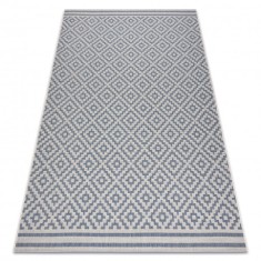Covor sisal Flat 48357/951 Squares, 160x230 cm