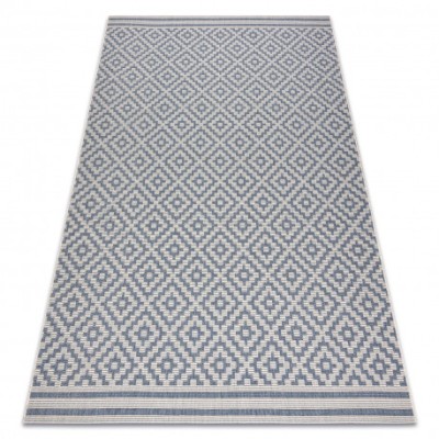 Covor sisal Flat 48357/951 Squares, 160x230 cm foto