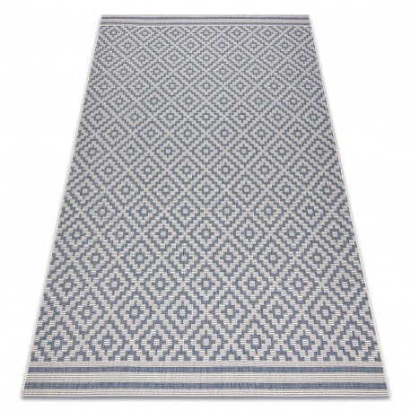 Covor sisal Flat 48357/951 Squares, 160x230 cm