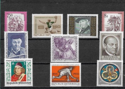 C282 - Lot timbre nestampilate Austria foto