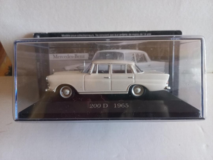 Macheta Mercedes-Benz 200D - 1965 1:43 Deagostini Mercedes