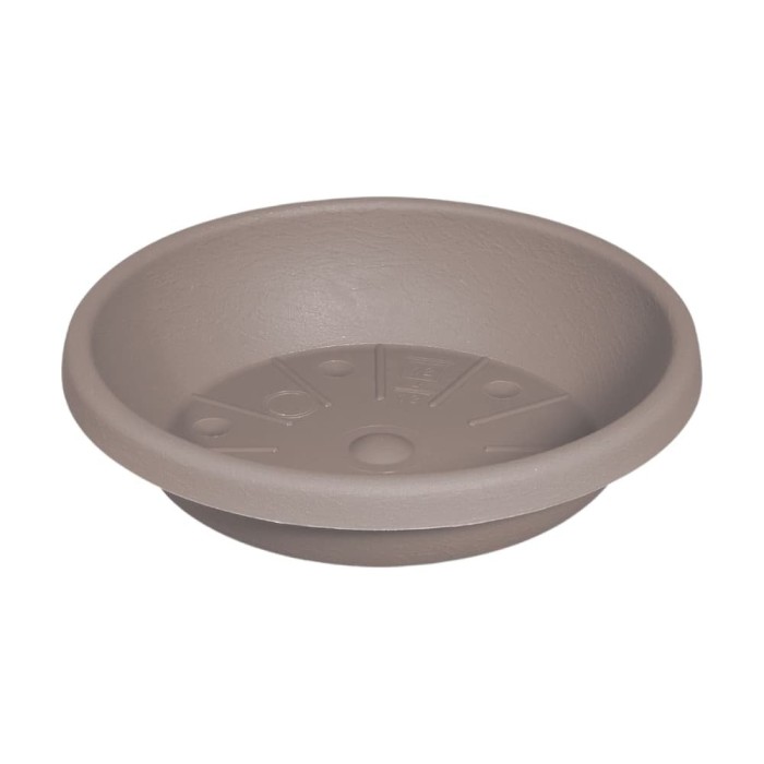 Suport ghiveci flori Cylindro, tavă rotundă taupe 53cm