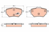 TRW GDB2036 COTEC set placute frana,frana disc
