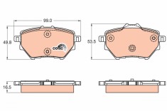 TRW GDB2036 COTEC set placute frana,frana disc