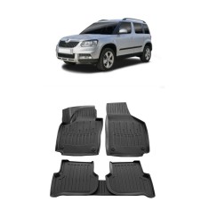 Set Covorase Auto Cauciuc Umbrella Pentru Skoda Yeti (2009-2017)