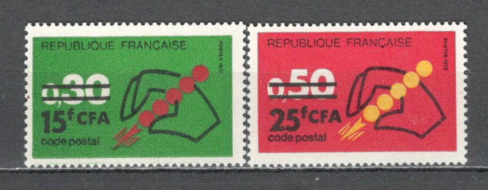 Reunion.1972 TIMBRE FRANTA:Noul cod postal-supr. SR.229