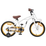 vidaXL Bicicletă pentru Copii 16 Inci pentru 4-6 ani Alb 42009313