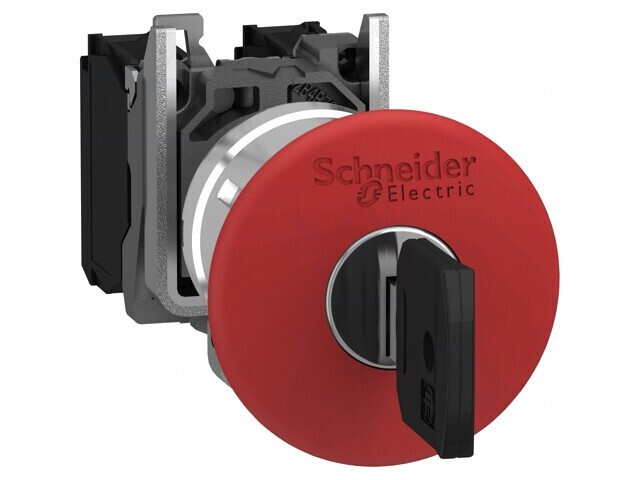 Comutator de Siguranță 22mm 2NC NO Roșu