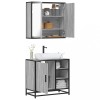 VidaXL Set mobilier de baie, 2 piese, gri sonoma, lemn prelucrat 3300908